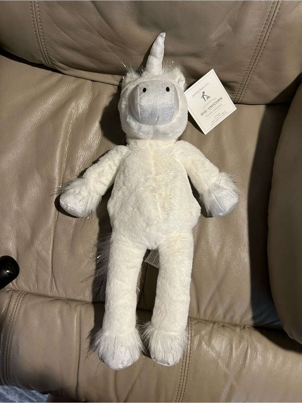Pottery Barn Kids white unicorn